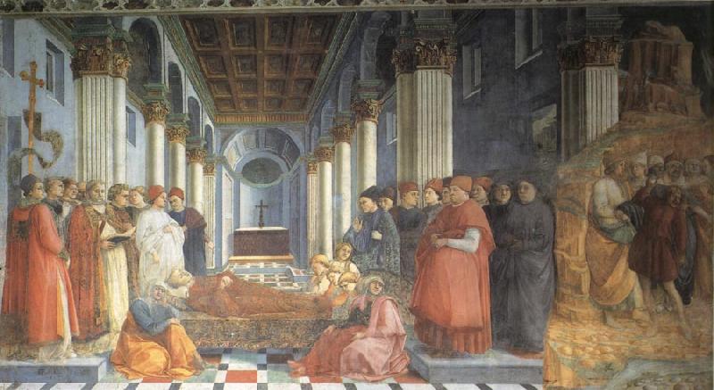 Fra Filippo Lippi The Celebration of the Relics of St Stephen and Part of the Martyrdom of St Stefano France oil painting art